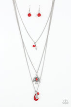 Load image into Gallery viewer, Necklaces Soar With The Eagles - Red N474