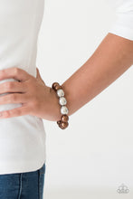 Load image into Gallery viewer, Bracelet All Dressed UPTOWN - Brown B2314 PEARL