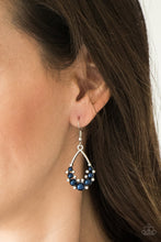 Load image into Gallery viewer, Earrings Fancy First - Blue E416 PEARL