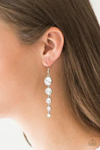 Raining Rhinestones - White Earrings FINAL
