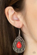 Fanciful Droplets - Red Earrings FINAL