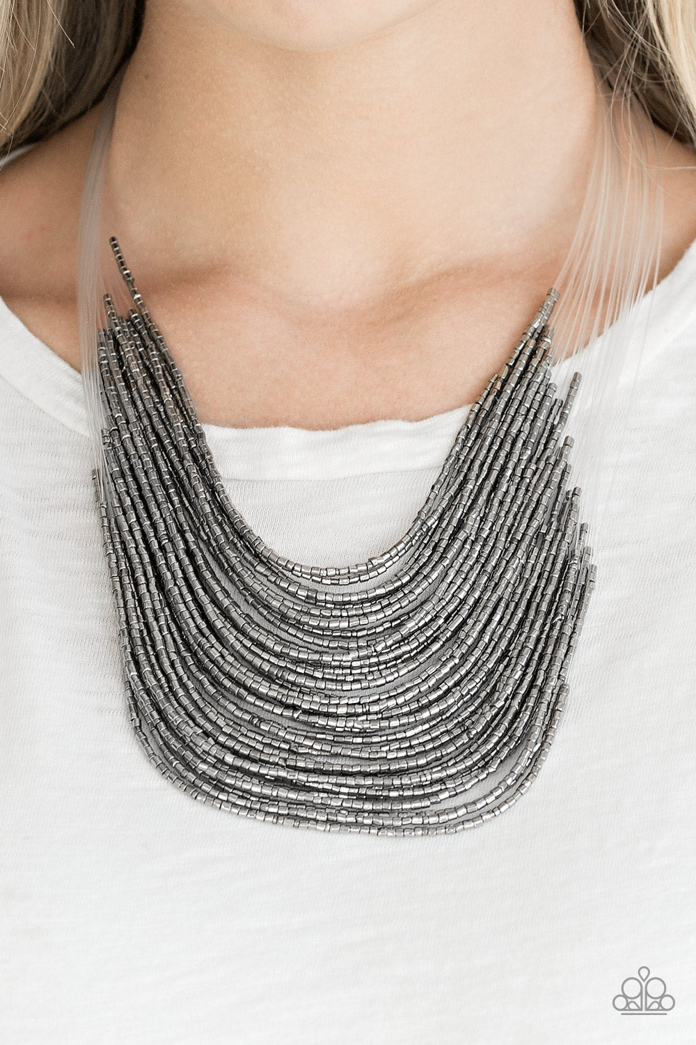 Necklace Catwalk Queen -Gunmetal N2107