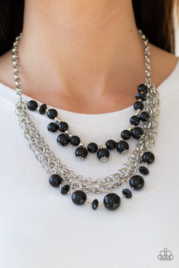 Necklace Rockin Rockette - Black N2218