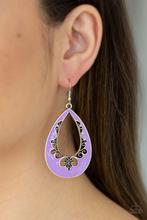 Earrings Compliments To The CHIC - Purple E127