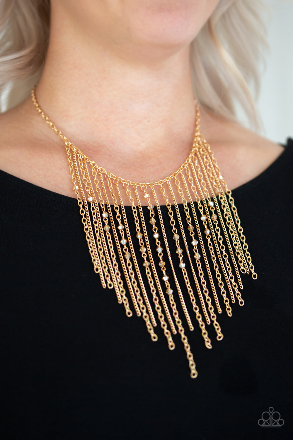 Necklace First Class Fringe - Gold N96