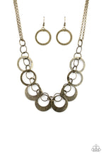 Load image into Gallery viewer, Necklace In Full Orbit  - Brass Final