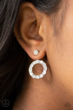 Load image into Gallery viewer, Earrings Diamond Halo - White E2158