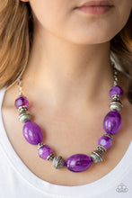 Load image into Gallery viewer, Necklace Ice Melt - Purple N444