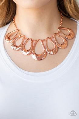 Necklace Teardrop Envy - Copper N318