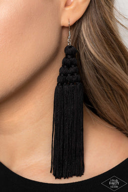 Earrings Magic Carpet Ride - Black E504