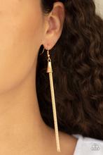 Earrings Shimmery Streamers - Gold E2423