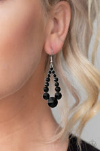 Load image into Gallery viewer, Earrings Here GLOWS Nothing! - Black E2111