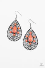 Load image into Gallery viewer, Earrings Modern Garden - Orange E110 Final