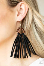 Load image into Gallery viewer, Earrings Easy To PerSUEDE - Black E152
