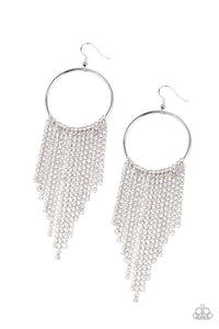 Earrings STREAMLINED SHIMMER - WHITE E220
