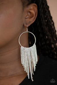 Earrings STREAMLINED SHIMMER - WHITE E220