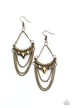 Load image into Gallery viewer, Earrings Burst Into TIERS - Brass E277