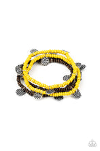 Load image into Gallery viewer, Bracelet WOODnt Count It - Yellow B2120
