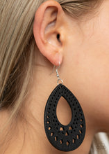 Load image into Gallery viewer, Earrings Belize Beauty - Black E2115