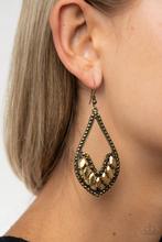 Load image into Gallery viewer, Earrings ~ Ethereal Expressions - Brass E283