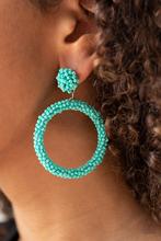 Load image into Gallery viewer, Earrings Be All You Can BEAD - Blue E79  Final