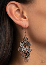 Earrings Blushing Blooms - Copper E261