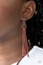 Load image into Gallery viewer, Necklace Macrame Mantra - Brown N2045