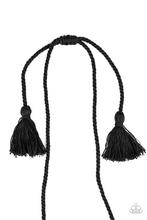 Load image into Gallery viewer, Necklace Macrame Mantra - Black N2050