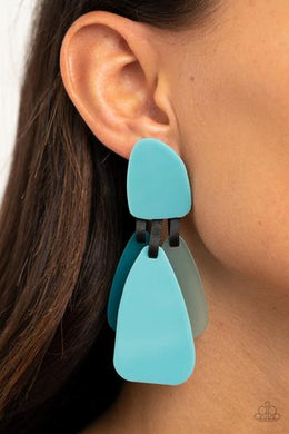 Earrings ALL FAUX ONE - BLUE E98