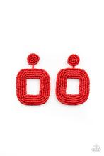 Load image into Gallery viewer, Earrings Beaded Bella - Red E235
