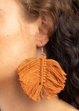 Load image into Gallery viewer, Earrings Macrame Mamba - Brown E49