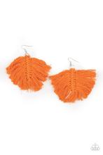 Load image into Gallery viewer, Earrings Macrame Mamba - Orange E114