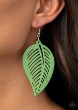 Earrings Tropical Foliage - Green E369