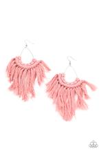 Load image into Gallery viewer, Earrings Wanna Piece Of MACRAME? - Pink E187