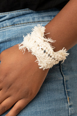 Bracelets Homespun Hardware - White B296