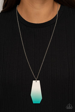 Necklace Watercolor Skies - Blue N2009