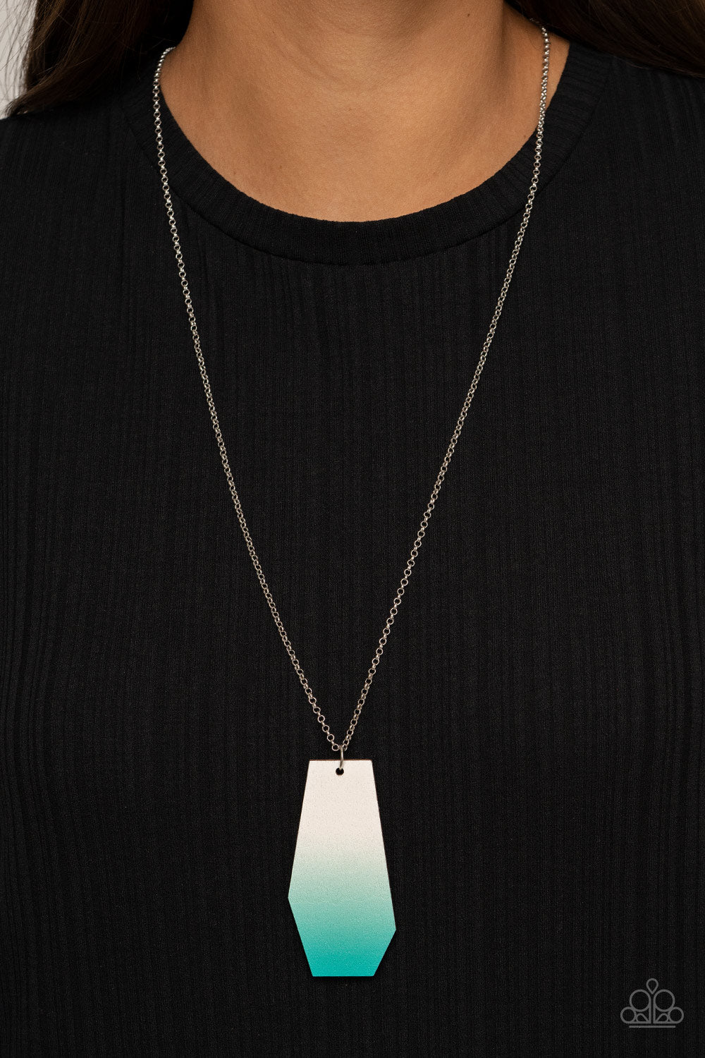 Necklace Watercolor Skies - Blue N2009