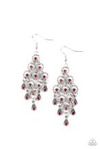 Load image into Gallery viewer, Earrings Chandelier Cameo - Red E222