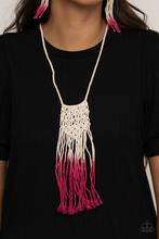 Necklace Surfin The Net - Pink N2049