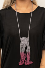 Load image into Gallery viewer, Necklace Look At MACRAME Now - Purple N2047