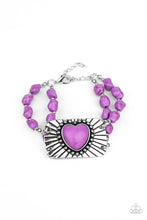 Load image into Gallery viewer, Bracelets Sandstone Sweetheart - Purple Necklace B86