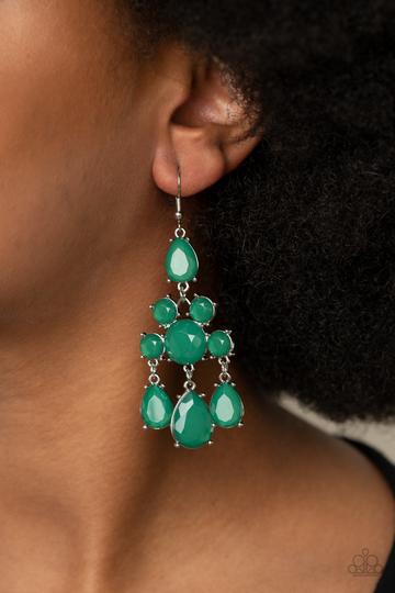 Earrings AFTERGLOW GLAMOUR - GREEN E357