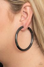 Earrings ~ Curve Ball - Black E2016