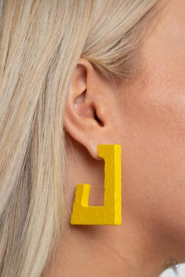 Earrings THE GIRL NEXT OUTDOOR - YELLOW E006