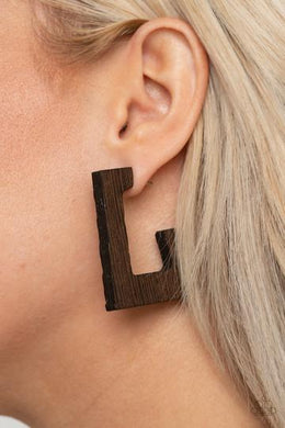 Earrings THE GIRL NEXT OUTDOOR - BROWN E50