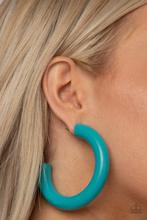 Load image into Gallery viewer, Earrings I WOOD Walk 500 Miles - Blue E88