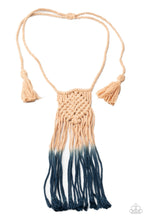 Load image into Gallery viewer, Necklace Look At MACRAME Now - Blue N2043