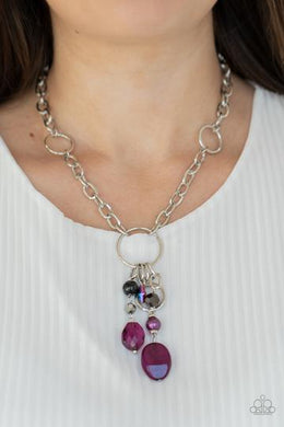 Necklaces LAY DOWN YOUR CHARMS - PURPLE N441
