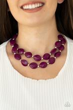 Load image into Gallery viewer, Necklaces Two-Story Stunner - Purple