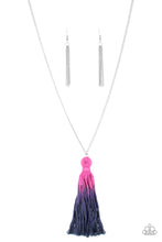 Load image into Gallery viewer, Necklace Totally Tasseled - Multi Purple N2039
